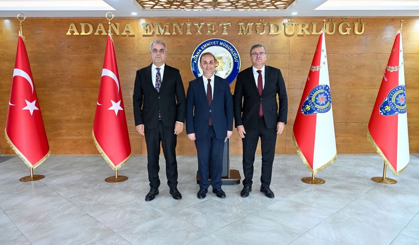 Başkan Kahveci ve Başsavcı Çelikkol’dan Emniyet Müdürü Arıkan’a ziyaret