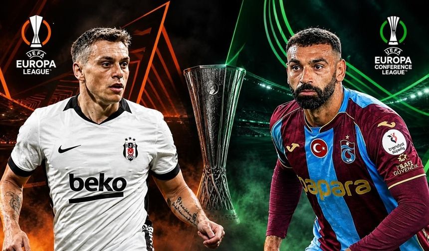 Beşiktaş ve Trabzonspor'un Avrupa maçları saat kaçta, hangi kanalda? İşte muhtemel 11'ler...