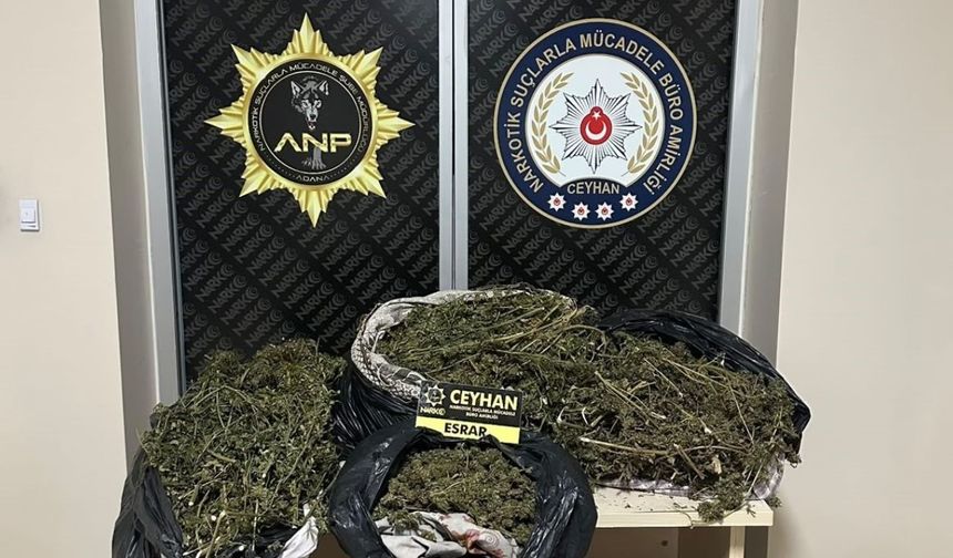 Ceyhan'da uyuşturucu operasyonu: 8 kilo 562 gram esrar ele geçirildi, 2 şüpheli tutuklandı