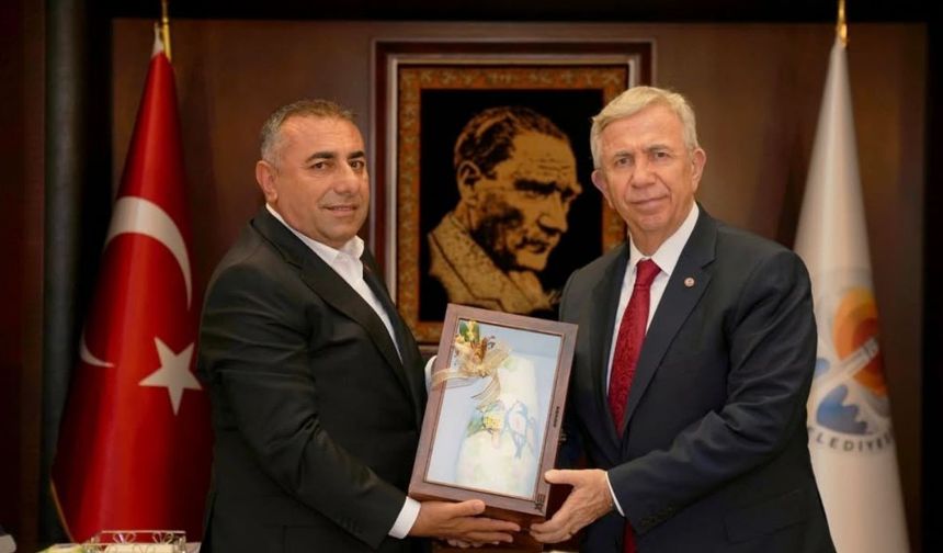 Güngör Geçer, Mansur Yavaş’ı ağırladı