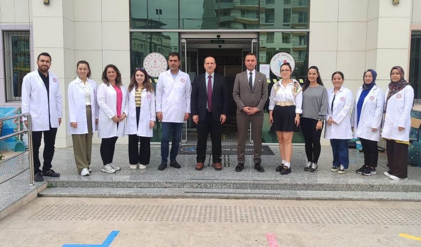 İlçe Milli Eğitim Müdürü İzzettin Aydın'dan Adalet Anaokulu'na ziyaret