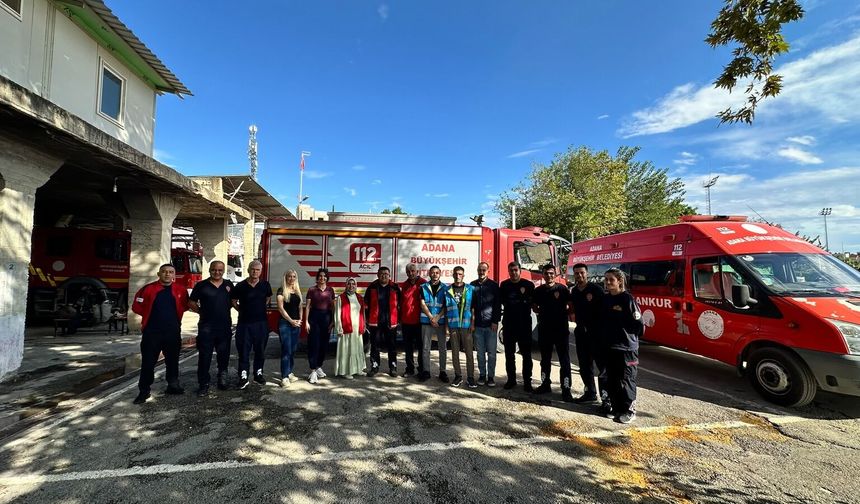 Kozan Gençlik Merkezi'nden İtfaiye Haftası'nda anlamlı ziyaret