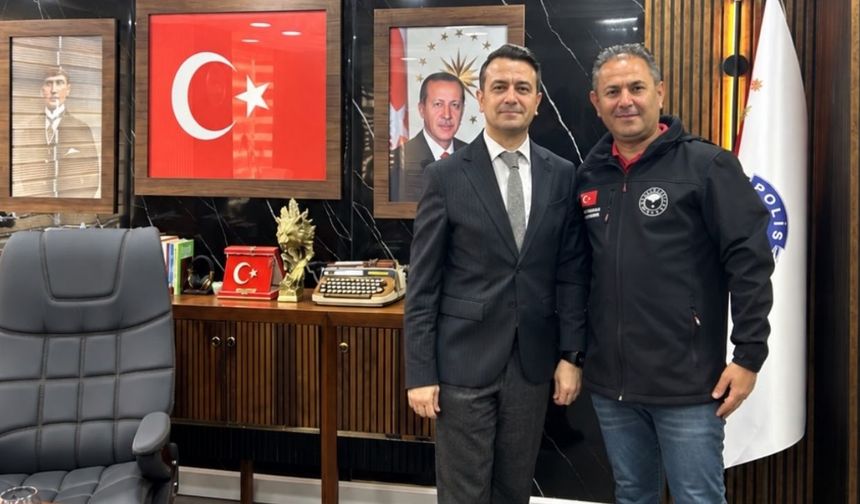 Kozan İlçe Tarım Müdürü Karataş'tan Emniyet Müdürü Alptekin'e ziyaret