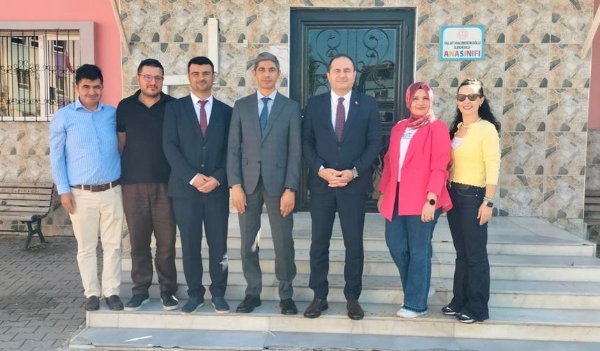 Müdür Murat Çelik’ten Talat Hacıbekiroğlu İlkokulu’na ziyaret: Miniklerin neşesine ortak oldu