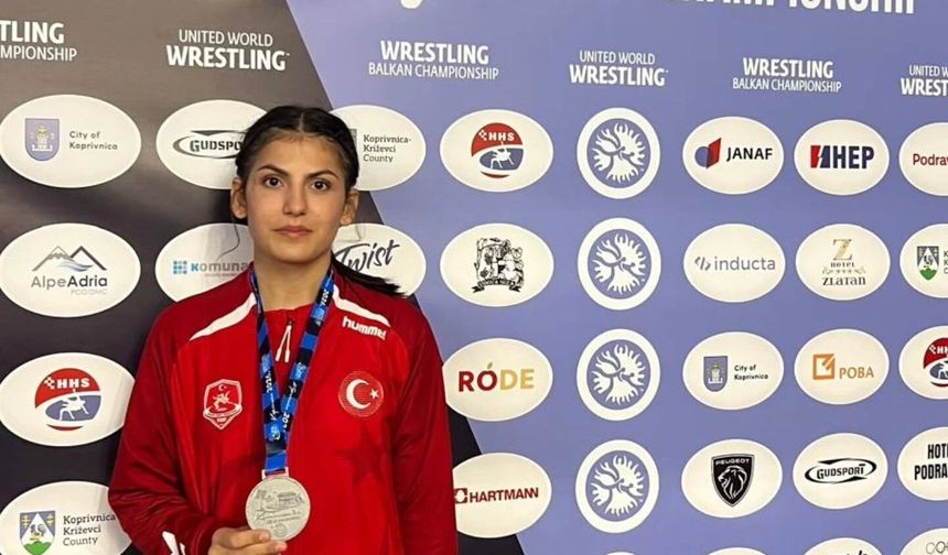 Sarıçam Spor Lisesi’nin gururu Damla, Avrupa Balkan ikincisi oldu!