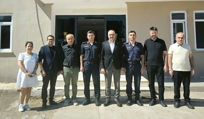 Sarıçam’da öğrenci güvenliği için eğitimcilerden jandarmaya ziyaret