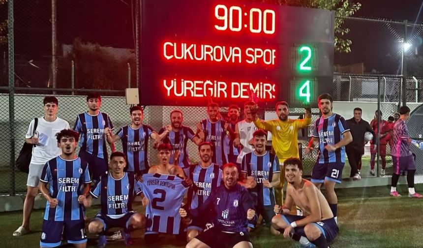 Yüreğir Demirspor’dan geri dönüş: Çukurova Spor’u 4-2 mağlup etti