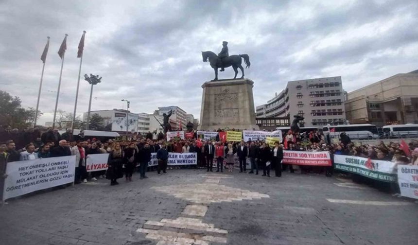 Atanmayan öğretmenler Ankara’da eylem yaptı
