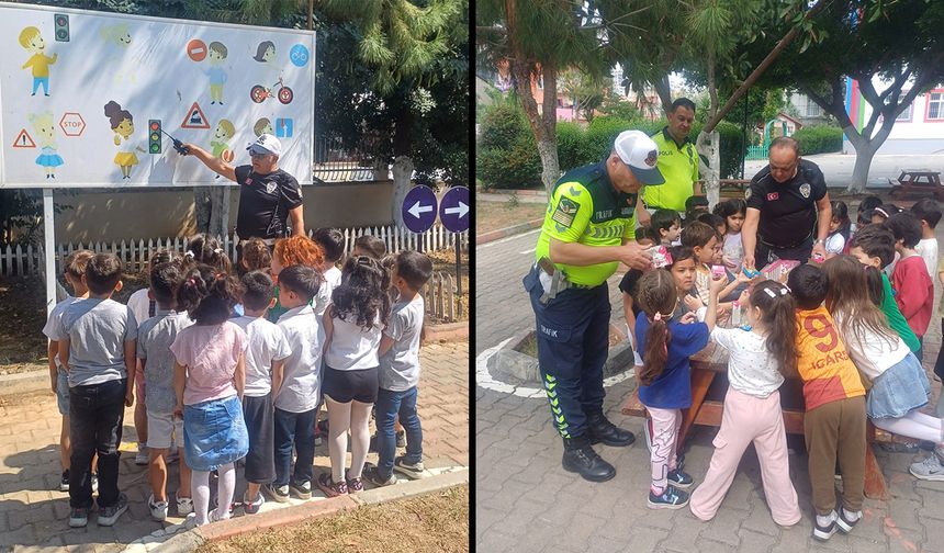 Polislerden öğrencilere uygulamalı eğitim