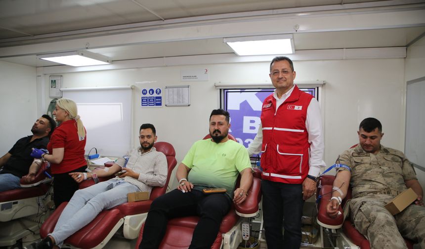Defne’de kan bağışına yoğun ilgi